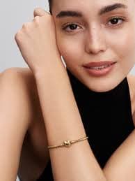 Pandora Moments Heart Clasp Snake Chain Bracelet